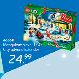 Скидка - Игровой набор LEGO City Рождественский Календарь