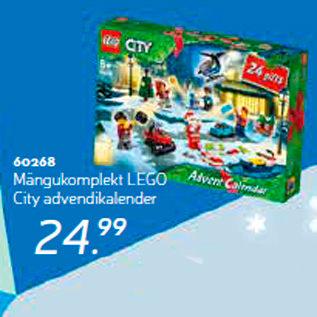 Allahindlus - Mängukomplekt LEGO City advendikalender