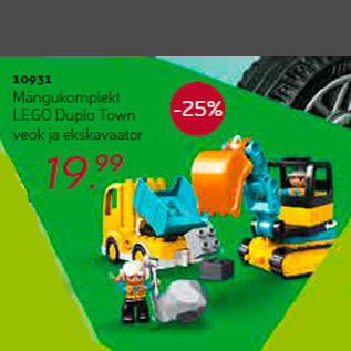 Скидка - Игровой набор LEGO Duplo Town грузовик и экскаватор