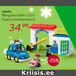 Allahindlus - Mängukomplekt LEGO Duplo politseijaoskond