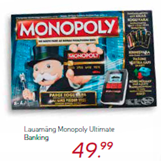 Allahindlus - Lauamäng Monopoly Ultimate Banking
