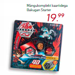 Allahindlus - Mängukomplekt kaartidega Bakugan Starter