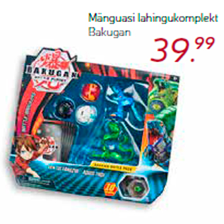 Allahindlus - Mänguasi lahingukomplekt Bakugan