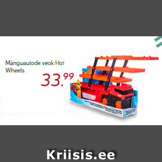 Allahindlus - Mänguautode veok Hot Wheels