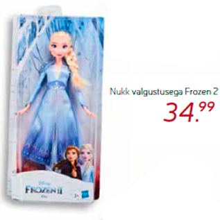 Allahindlus - Nukk valgustusega Frozen 2