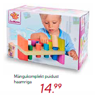 Allahindlus - Mängukomplekt puidust haamriga