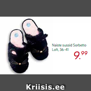 Allahindlus - Naiste sussid Sorbetto Loft, 36-41