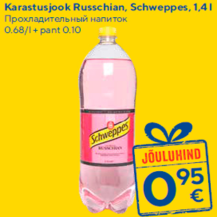 Allahindlus - Karastusjook Russchian, Schweppes, 1,4 l