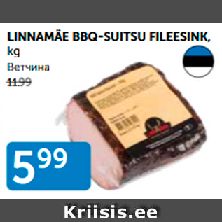 Allahindlus - LINNAMÄE BBQ-SUITSU FILEESINK, kg