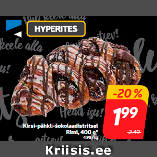 Allahindlus - Kirsi-pähkli-šokolaadistritsel Rimi, 400 g*