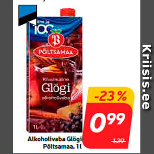 Скидка - Безалкогольный Glögi Põltsamaa, 1 л