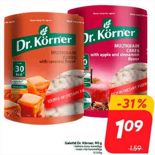 Скидка - Галеты Dr. Körner, 90 г