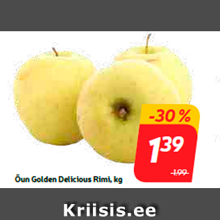 Скидка - Яблоки Golden Delicious Rimi, кг