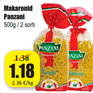 Скидка - Макароны Panzani