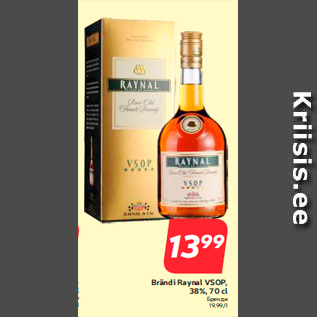 Allahindlus - Brändi Raynal VSOP, 38%, 70 cl