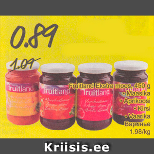 Allahindlus - Fruitland Ekstra moos, 450 g