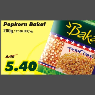 Allahindlus - Popkorn Bakal