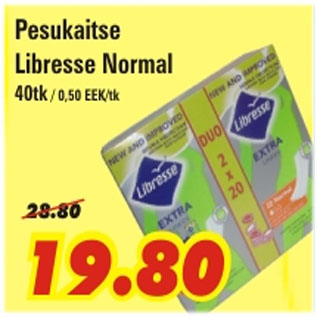 Allahindlus - Pesukaitse Libresse Normal