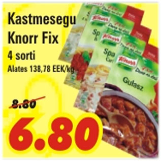 Allahindlus - Kastmesegu Knorr Fix