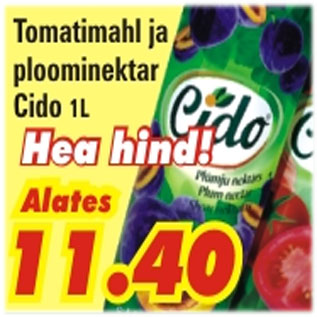 Скидка - Сок и нектар