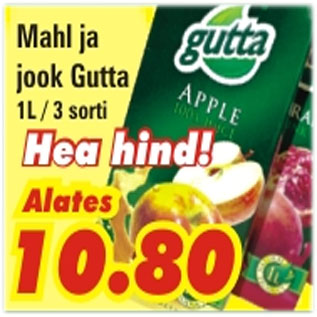 Allahindlus - Mahl ja jook Gutta