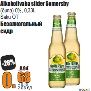 Allahindlus - Alkoholivaba siider Somersby