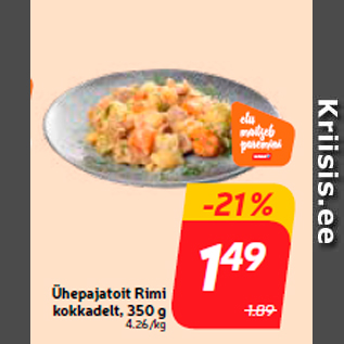 Allahindlus - Ühepajatoit Rimi kokkadelt, 350 g