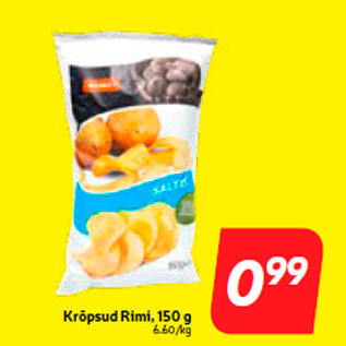 Allahindlus - Krõpsud Rimi, 150 g