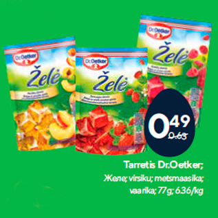 Allahindlus - Tarretis Dr.Oetker