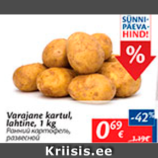 Скидка - Ранний картофель, развесной