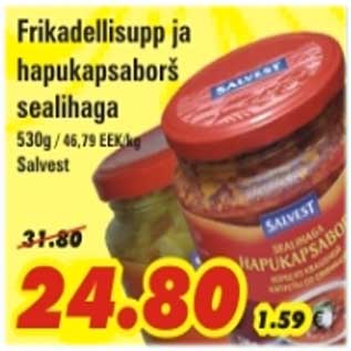 Allahindlus - Frikadellisupp ja hapukapsaborš sealihaga