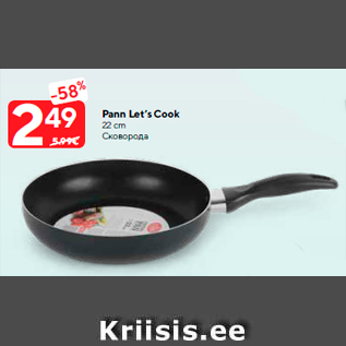 Allahindlus - Pann Let’s Cook 22 cm