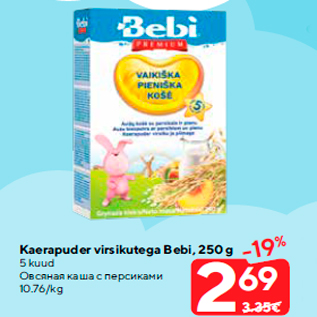 Allahindlus - Kaerapuder virsikutega Bebi, 250 g