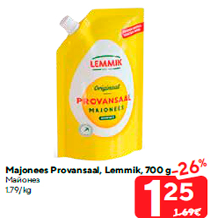 Allahindlus - Majonees Provansaal, Lemmik, 700 g