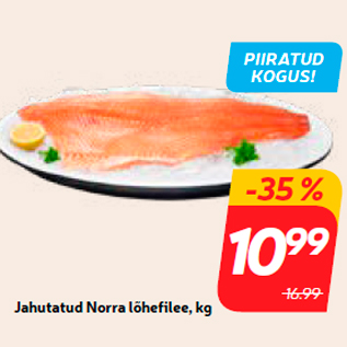 Скидка - Филе норвежского лосося охлажденное, кг