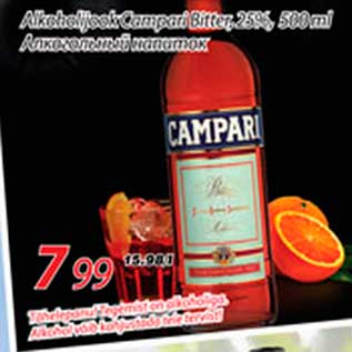 Allahindlus - Alkoholijook Campari Bitter