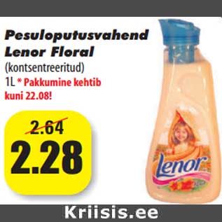 Allahindlus - Pesuloputusvahend Lenor Floral