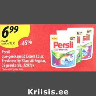 Allahindlus - Persil duo-geelkapslid Expert Color, Freshness by Silan või Regular