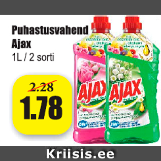 Allahindlus - Puhastusvahend Ajax