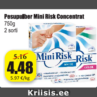 Allahindlus - Pesupulber Mini Risk Concentrat