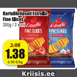 Allahindlus - Kartulikrõpsud Estrella Fine Slices