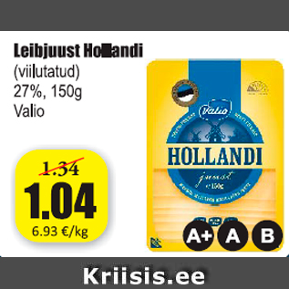 Allahindlus - Leibjuust Hollandi