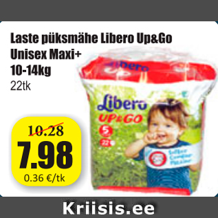 Allahindlus - Laste püksmähe Libero Up&Go