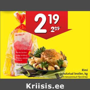 Allahindlus - Rimi jahutatud broiler, kg