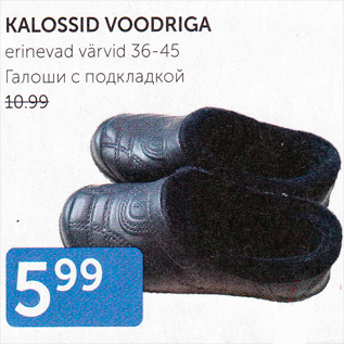 Скидка - ГАЛОШИ С ПОДКЛАДКОЙ