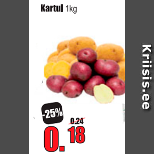 Allahindlus - Kartul 1 kg