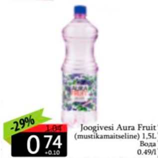 Allahindlus - Joogivesi Aura Fruit