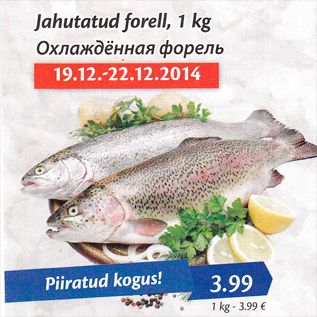 Allahindlus - Jahutatud forell, 1 kg