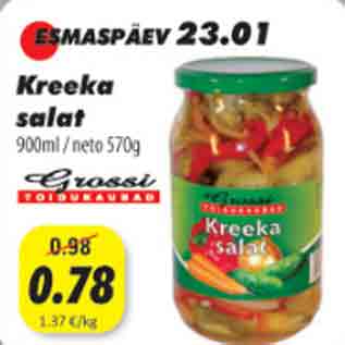 Allahindlus - Kreeka salat