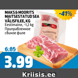 Allahindlus - MAKS&MOORITS MAITSESTATUD SEA VÄLISFILEE, KG